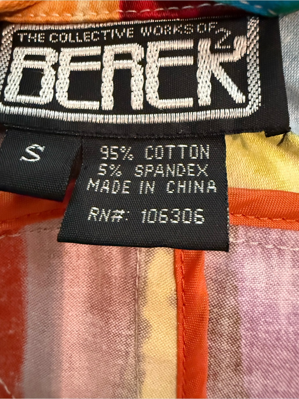 Women’s Multicolor Abstract Utility Jacket - Picture 5 of 6